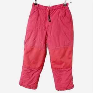 L. L. Bean Water and Wind Resistant Nylon Shell Snow Pants Partial Elastic Waist